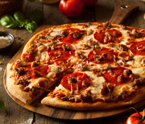 Meat lovers pizza