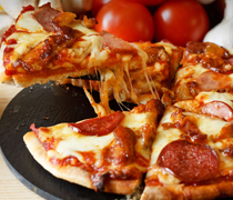 BBQ chicken pizza